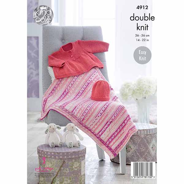 king-cole-4912-jacke-m-tze-decke-strickanleitung-cherish-dk image 2