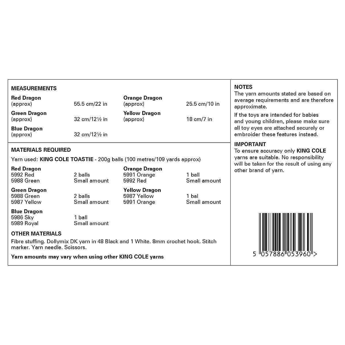 king-cole-9204-h-kelanleitung-drachen-toastie image 2