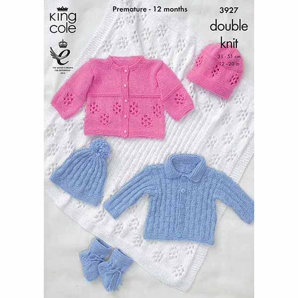 king-cole-3927-strickanleitung-jacken-m-tzen-cottonsoft-dk image 1