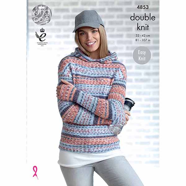 king-cole-patterns-4853-strickanleitung-hoodie-drifter-dk image 1