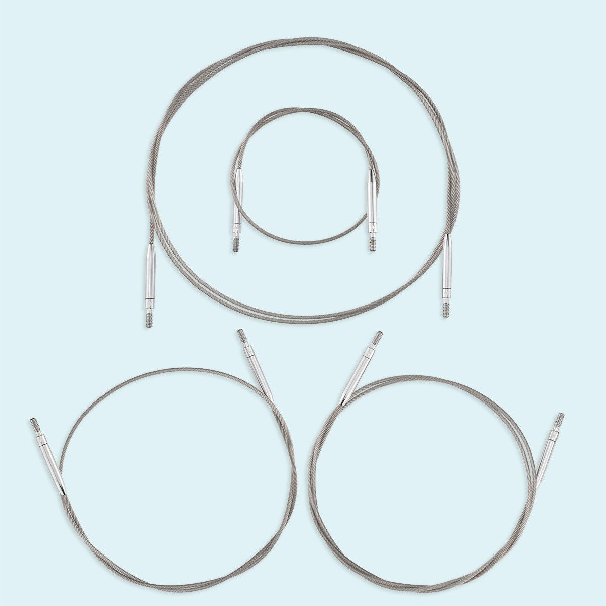 hobbii-swivel-seile-rundstricknadeln-seil-transparent-40-cm image 2
