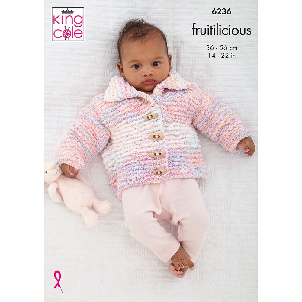 king-cole-patterns-6236-baby-jacke-cardigan-weste-fruitilicious image 1