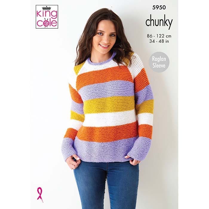 king-cole-5950-pullover-strickanleitung-big-value-chunky image 1