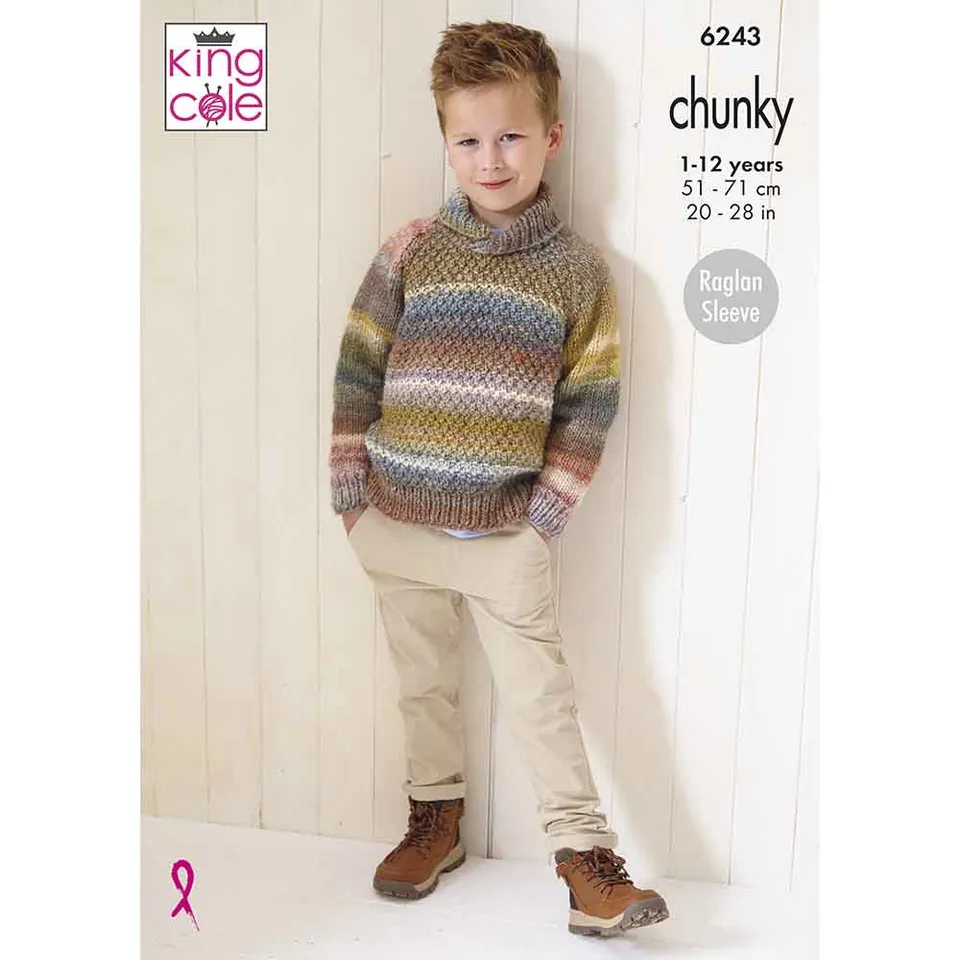 king-cole-patterns-6243-pullover-strickanleitung-sweater image 1