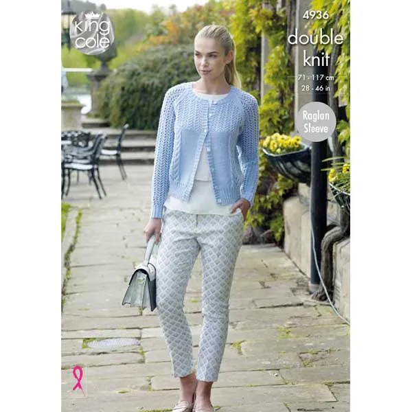 king-cole-patterns-strickanleitung-4936-pullover-cardigan-merino-dk image 1