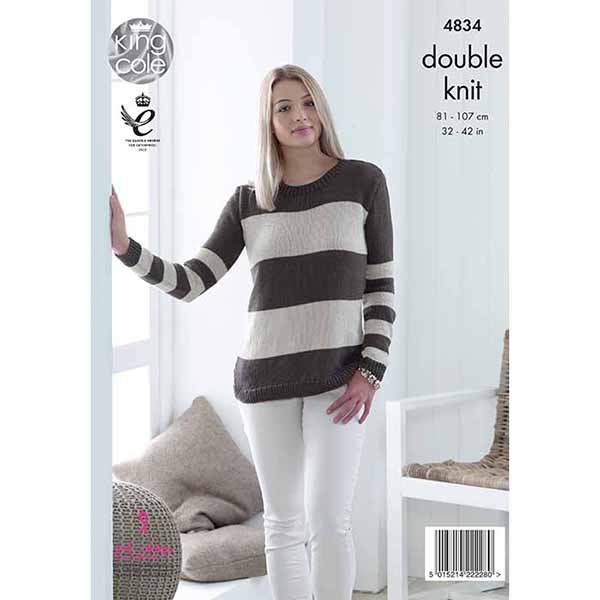 king-cole-4834-strickanleitung-pullover-bamboo-cotton-dk image 2