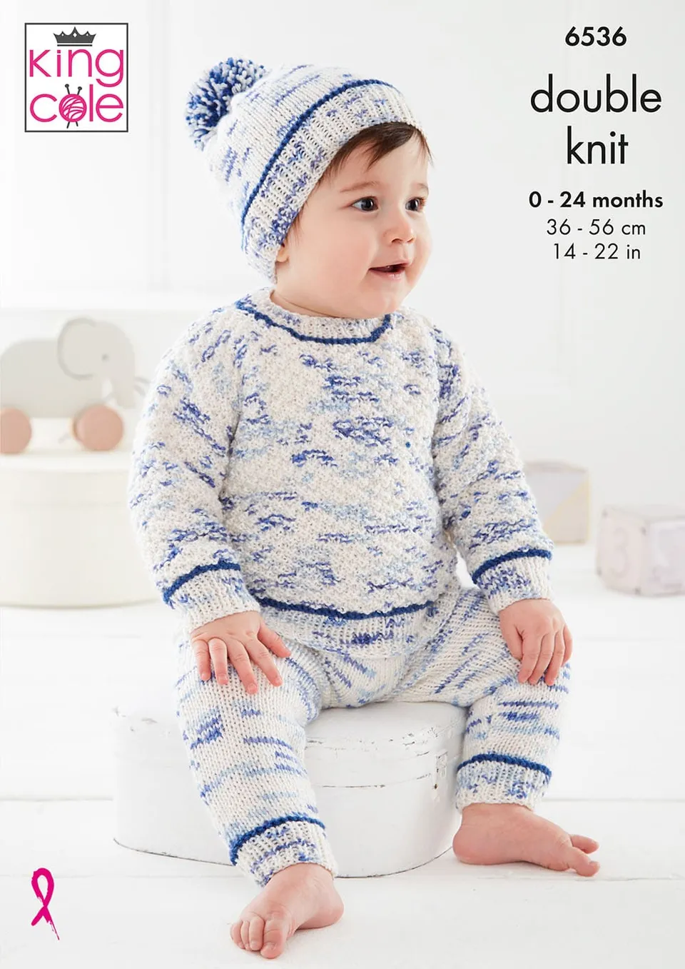 king-cole-6536-baby-set-strickanleitung-dot-dot-dash-dk image 1