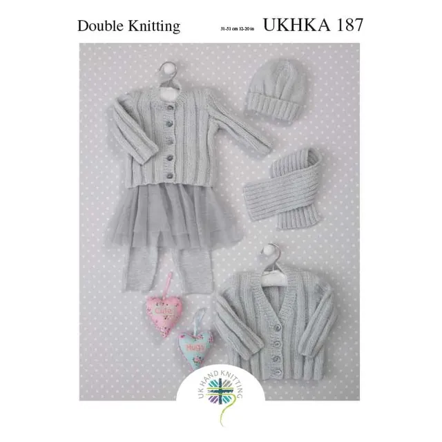 king-cole-patterns-187-cardigan-strickanleitung-m-tze-schal image 1