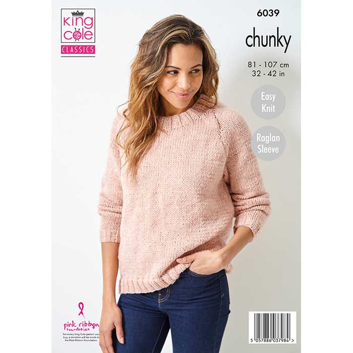 king-cole-6039-strickanleitung-pullover-loop-big-value-chunky image 2