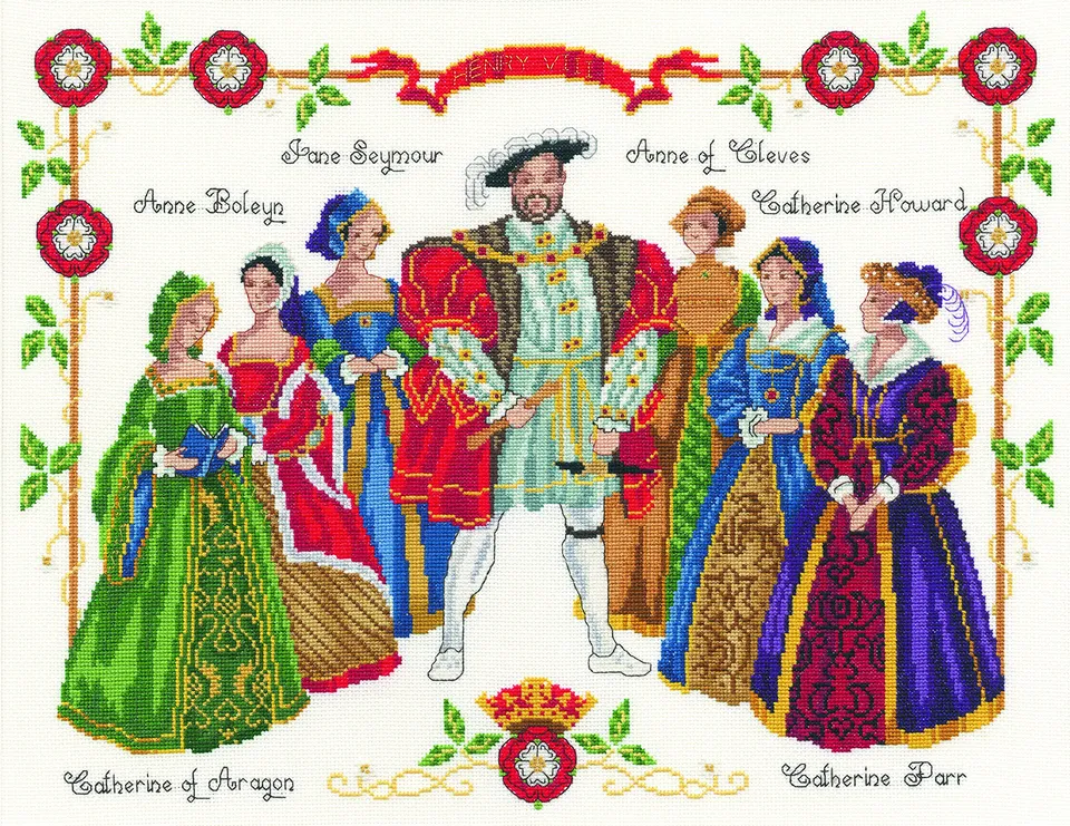 dmc-henry-viii-kreuzstichset-aida-wei-baumwolle image 1