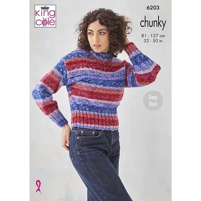 king-cole-patterns-6203-strickanleitung-pullunder-pullover-hedgerow image 1