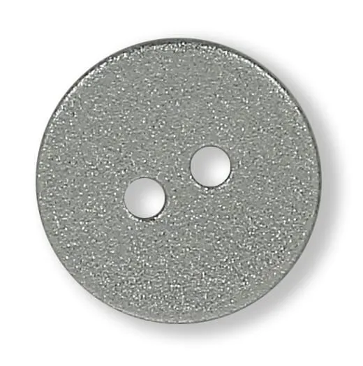 king-cole-haberdashery-glitzer-knopf-flach-silber-24-ligne image 1