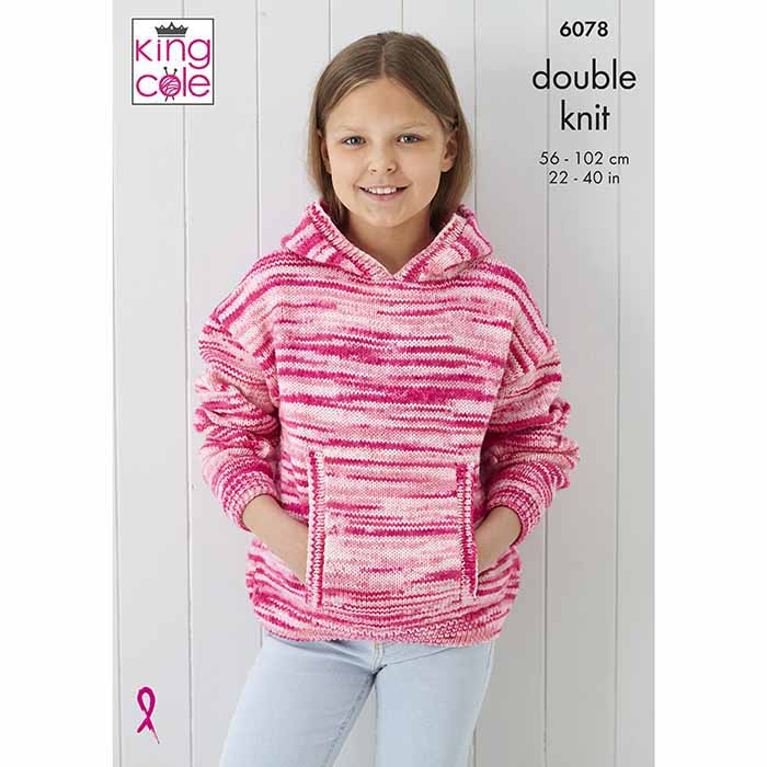 king-cole-6078-strickanleitung-pullover-hoodie-camouflage-dk image 1