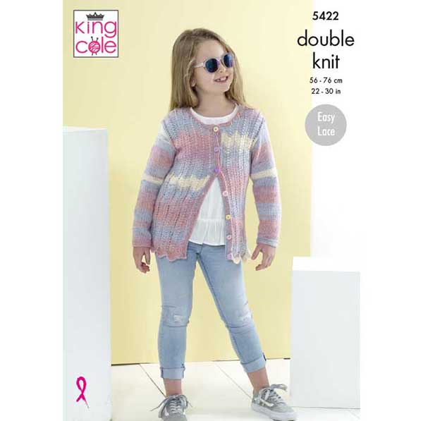 king-cole-5422-strickanleitung-cardigans-beaches-dk image 1