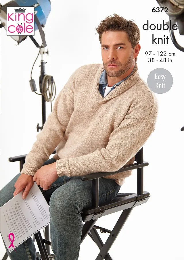 king-cole-6372-pullover-strickanleitung-merino-blend-dk image 1