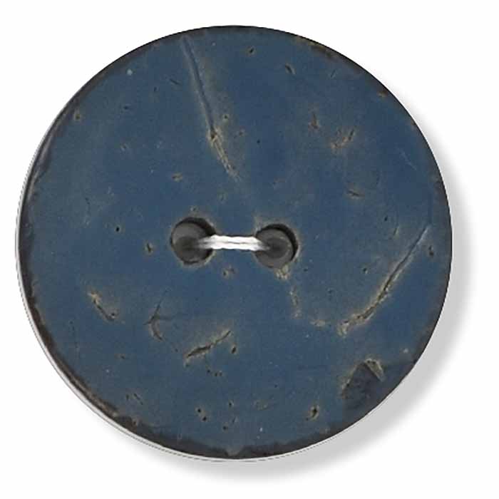 king-cole-haberdashery-holzknopf-blau-48-ligne-rund image 1