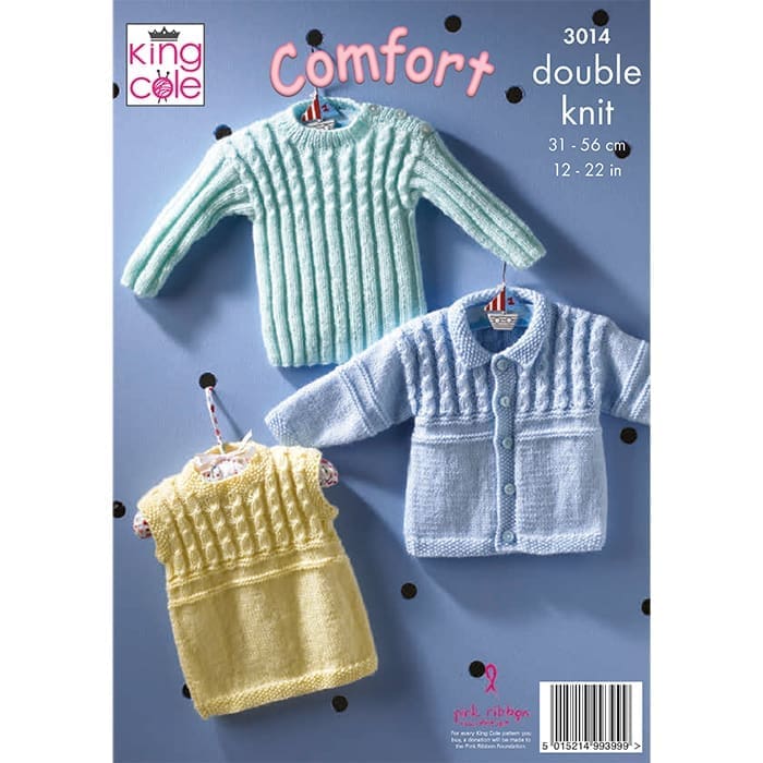 king-cole-patterns-3014-strickanleitung-pullover-dk-comfort image 2