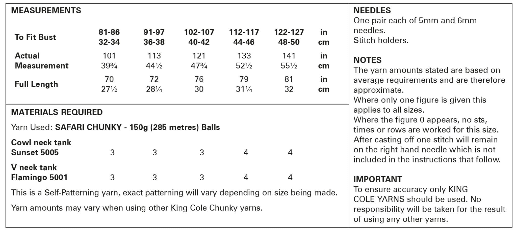 king-cole-5931-strickanleitung-pullunder-chunky-safari image 3