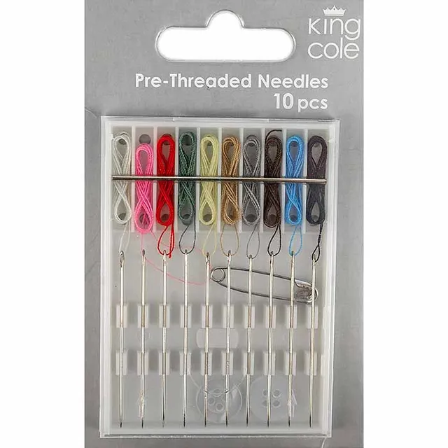 king-cole-pre-threaded-needles-n-hnadeln-set image 1