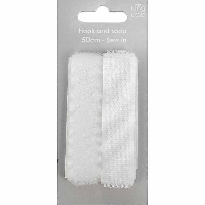 king-cole-haberdashery-hook-loop-klettband-wei-zum-ann-hen image 1