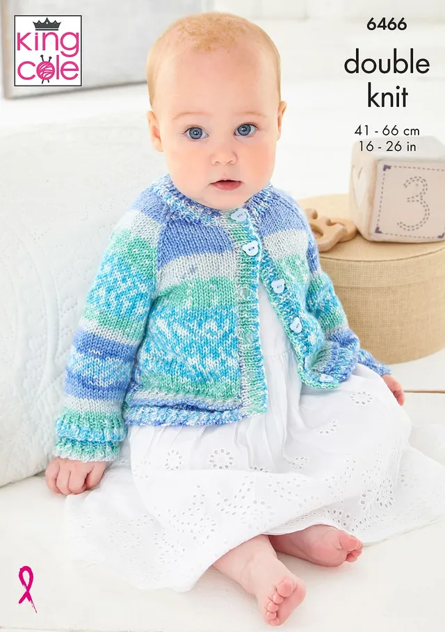 king-cole-6466-strickanleitung-cardigans-fjord-baby-dk image 1