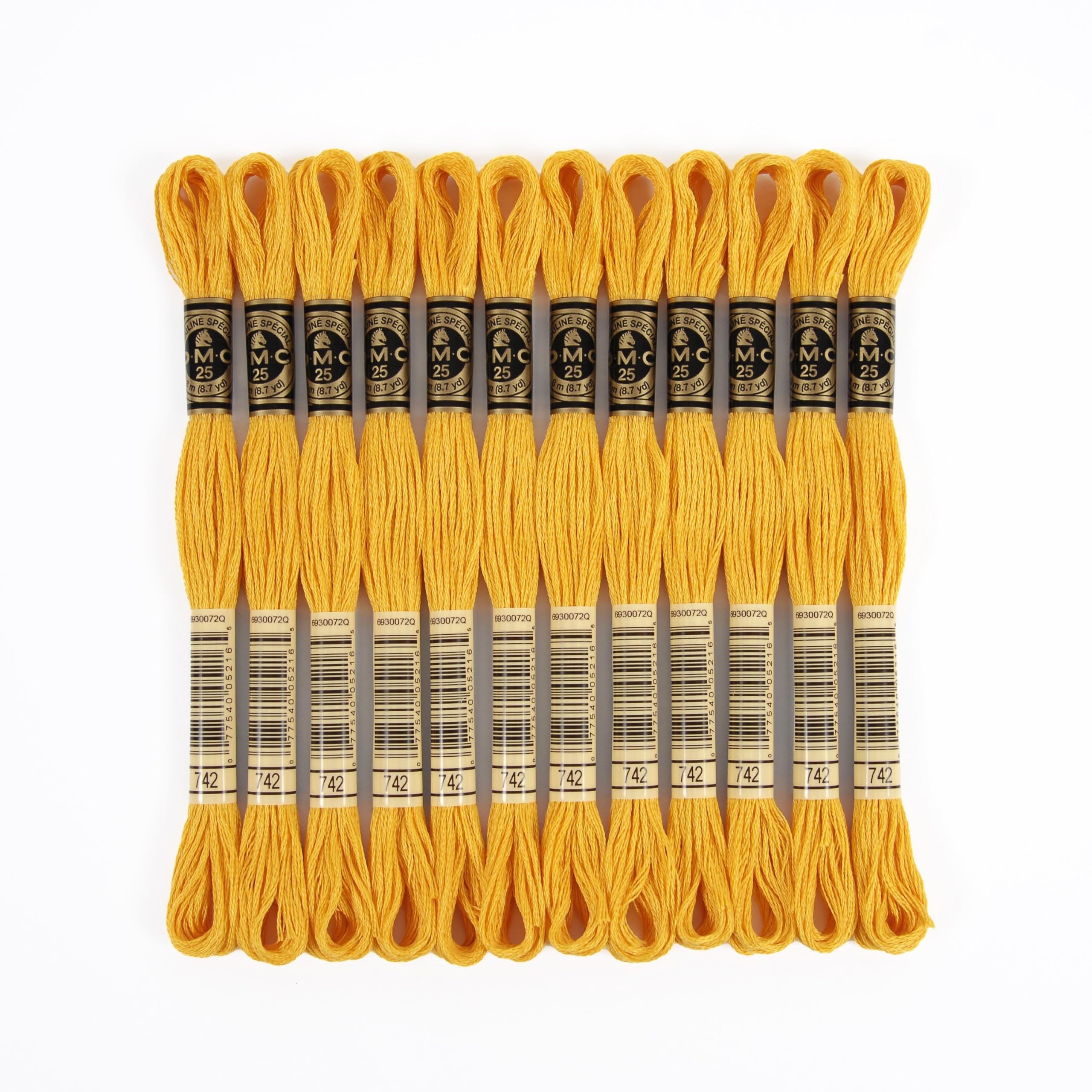 dmc-mouline-special-117mc-0742-sticktwist-gelb-8-m-baumwolle image 1