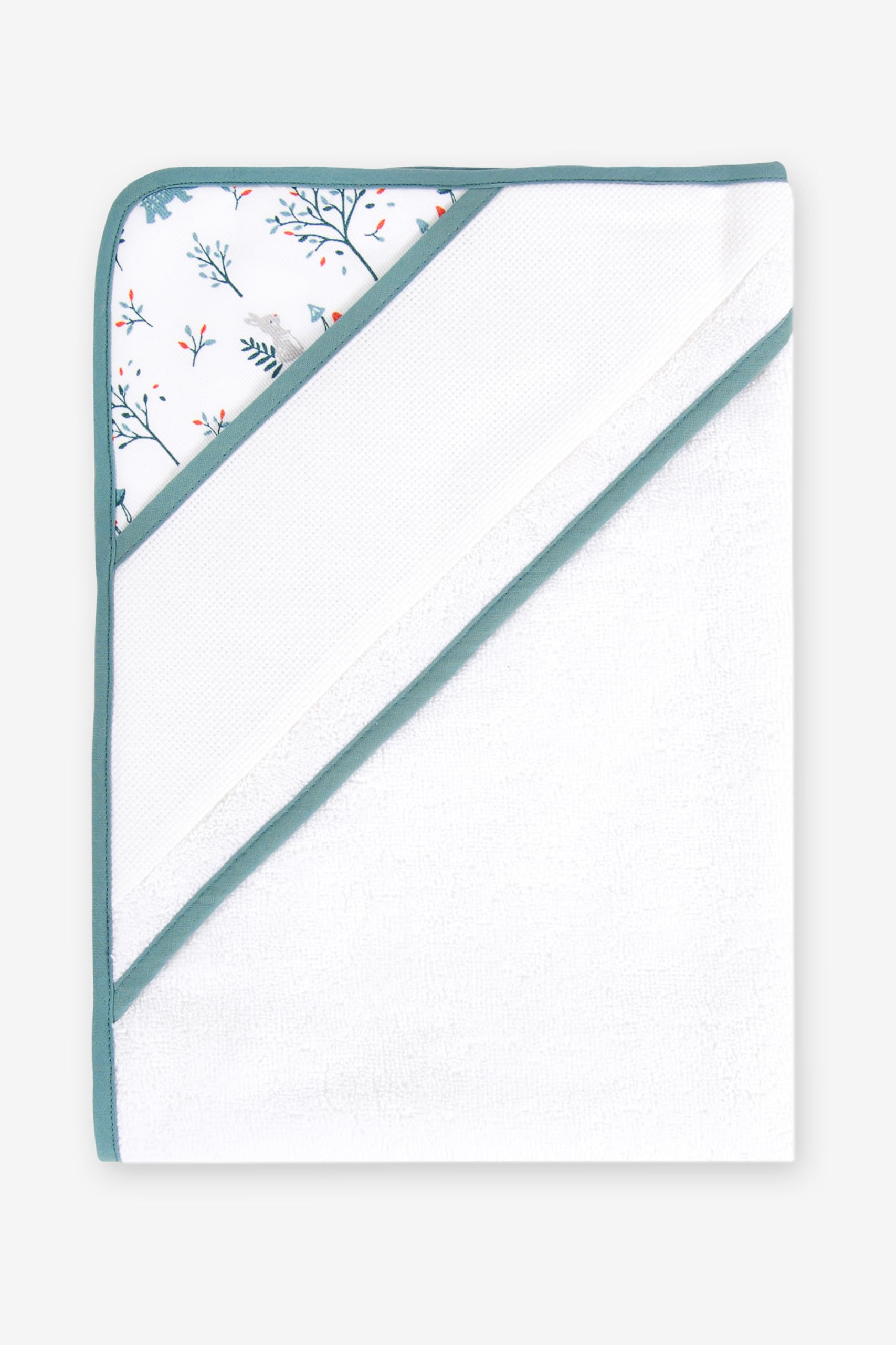 dmc-zauberwald-baby-kapuzenhandtuch-72x72-bestickbar image 1