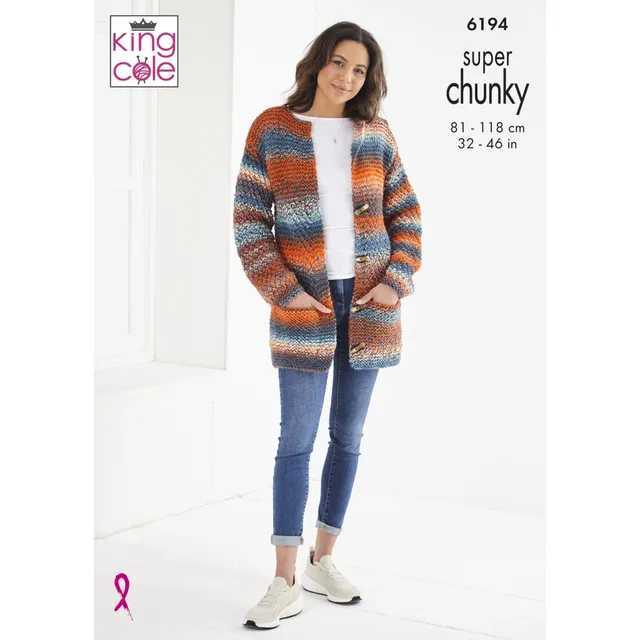 king-cole-6194-sweater-jacke-strickanleitung-explorer-chunky image 1