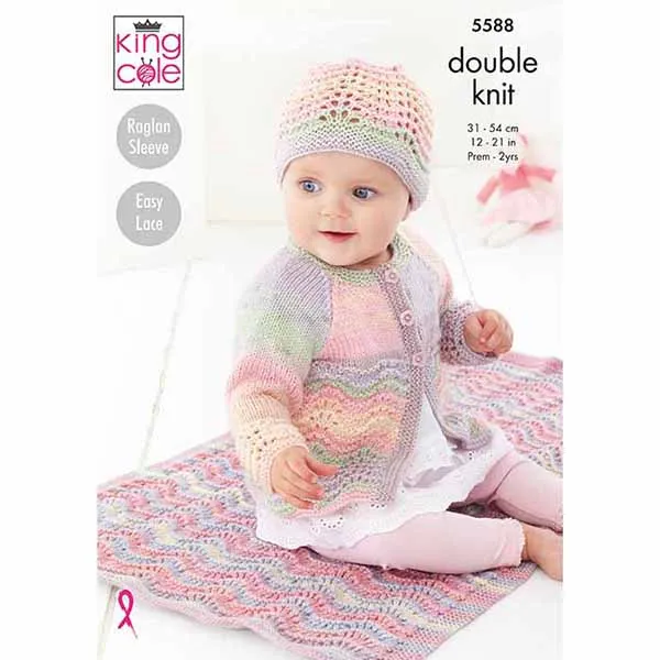 king-cole-patterns-5588-strickanleitung-decke-beaches-dk image 1