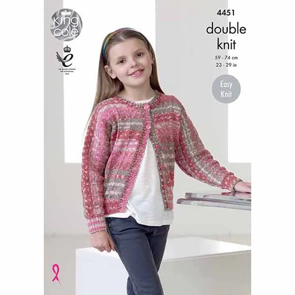 king-cole-patterns-4451-strickanleitung-dolman-jacke-top-drifter-dk image 1