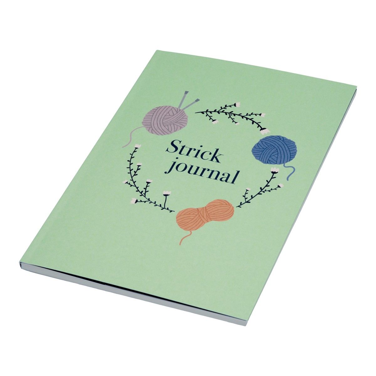 hobbii-zubeh-r-strickjournal-notizbuch-gr-n-80-seiten image 2