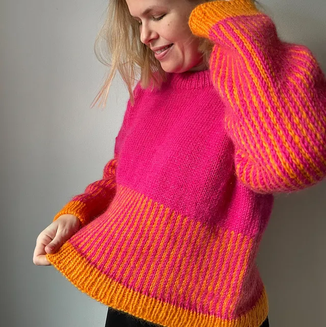 hobbii-easy-colour-mix-sweater-strickanleitung-pullover-gr-m image 1