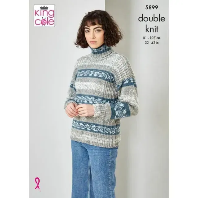 king-cole-5899-cardigan-strickanleitung-fjord-dk-set image 1