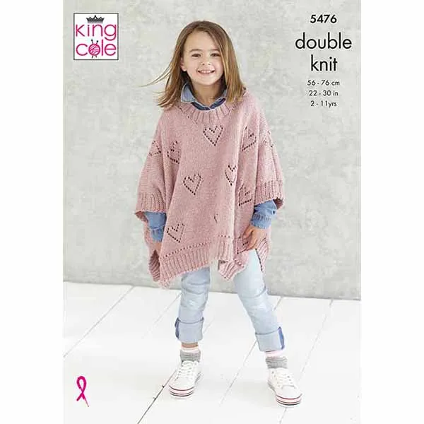 king-cole-patterns-5476-strickanleitung-ponchos-subtle-drifter-dk image 1