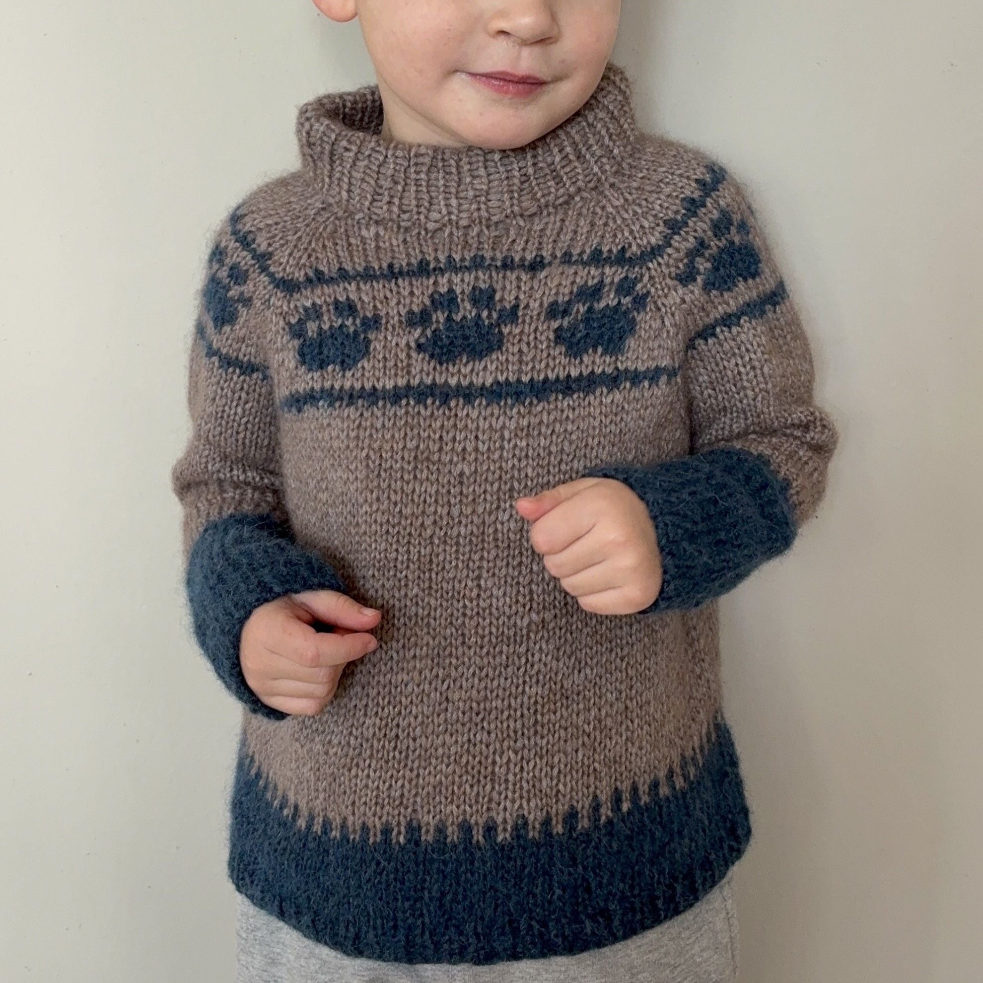 hobbii-anleitungen-wild-paws-kinderpullover-strickanleitung-3-4-j image 1
