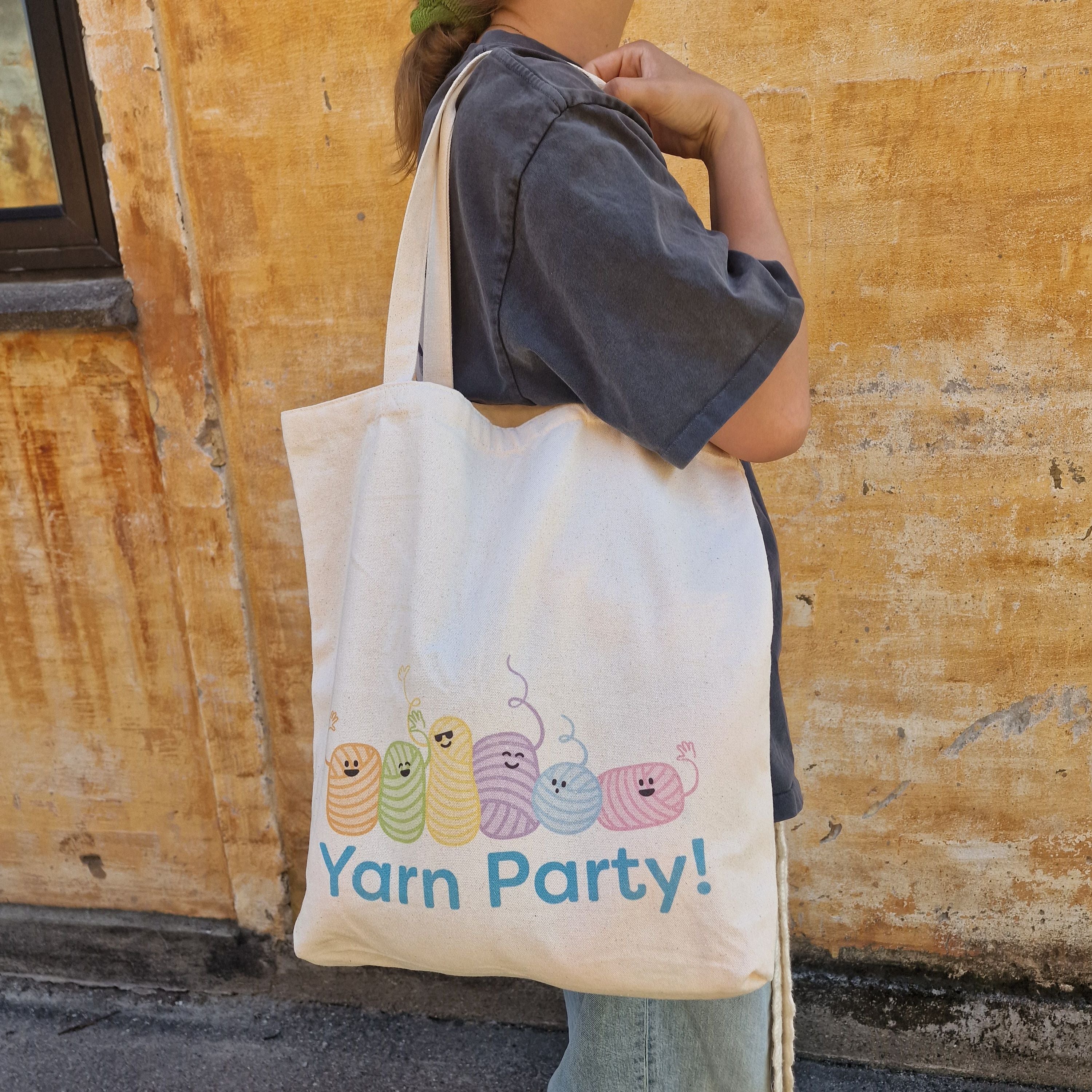 hobbii-yarniis-tasche-projekttasche-yarn-party-baumwolle-canvas image 4