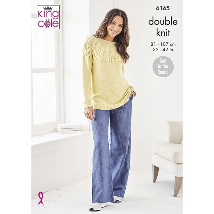 king-cole-6165-finesse-cotton-silk-pullover-strickanleitung image 1