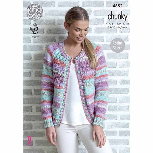 king-cole-4852-strickanleitung-pullover-cardigan-drifter-chunky image 1