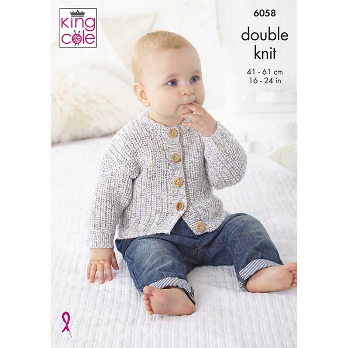 king-cole-patterns-6058-strickanleitung-cardigans-pullover-cloud-nine-dk image 1