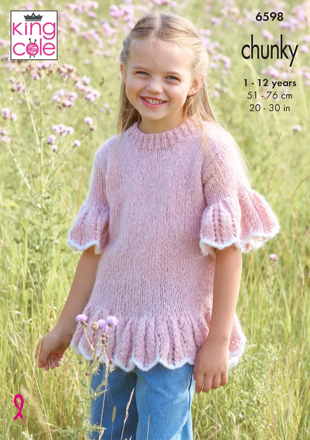 king-cole-patterns-6598-pullover-jacke-top-strickanleitung image 1