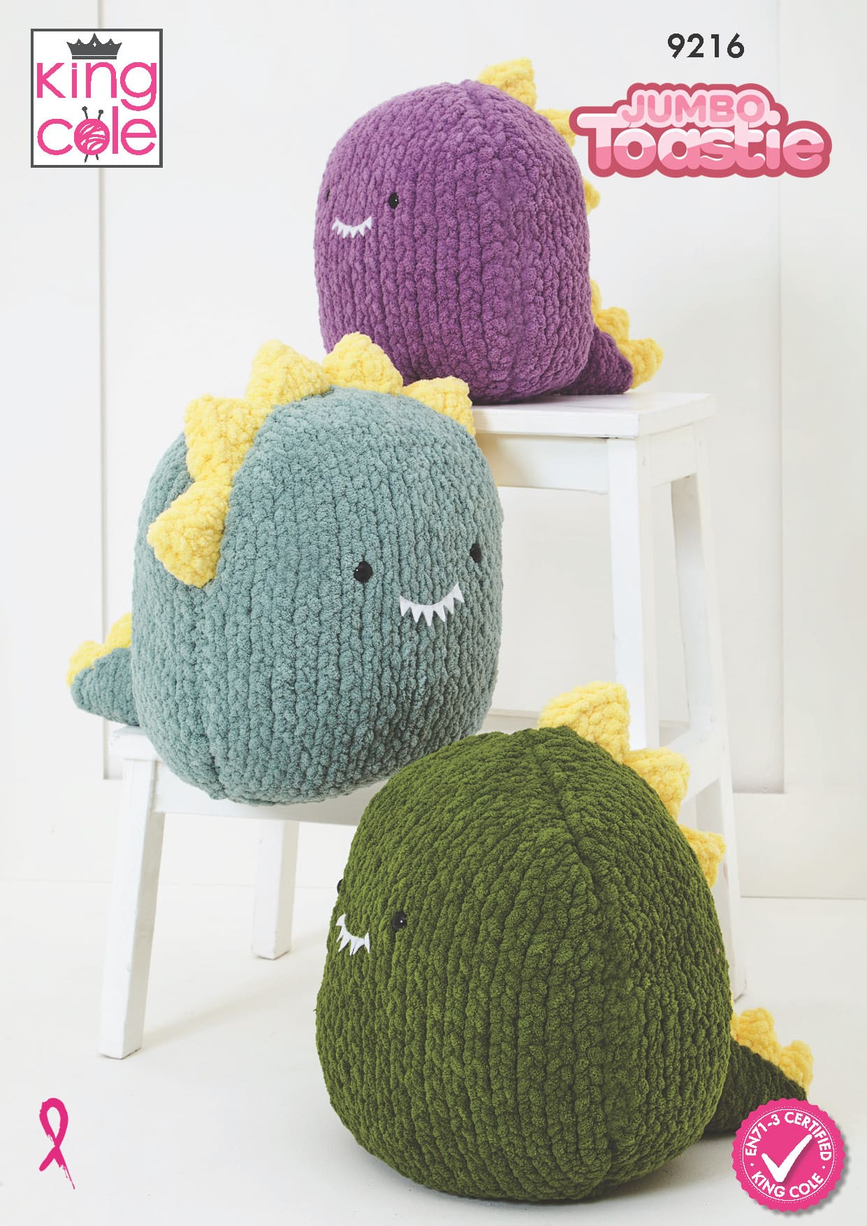 king-cole-9216-strickanleitung-dinos-jumbo-toastie image 1