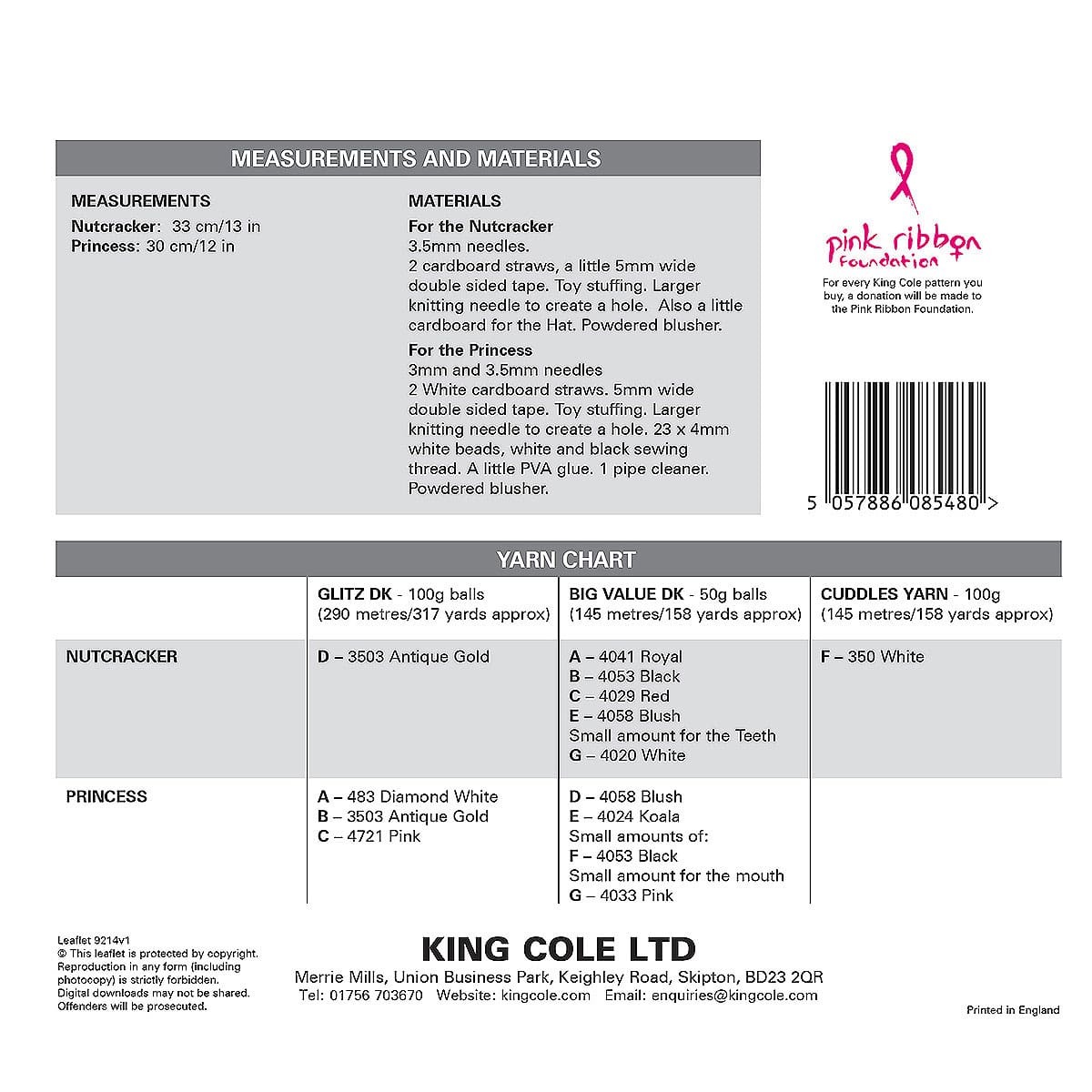 king-cole-9214-strickanleitung-nussknacker-glitz-dk image 2