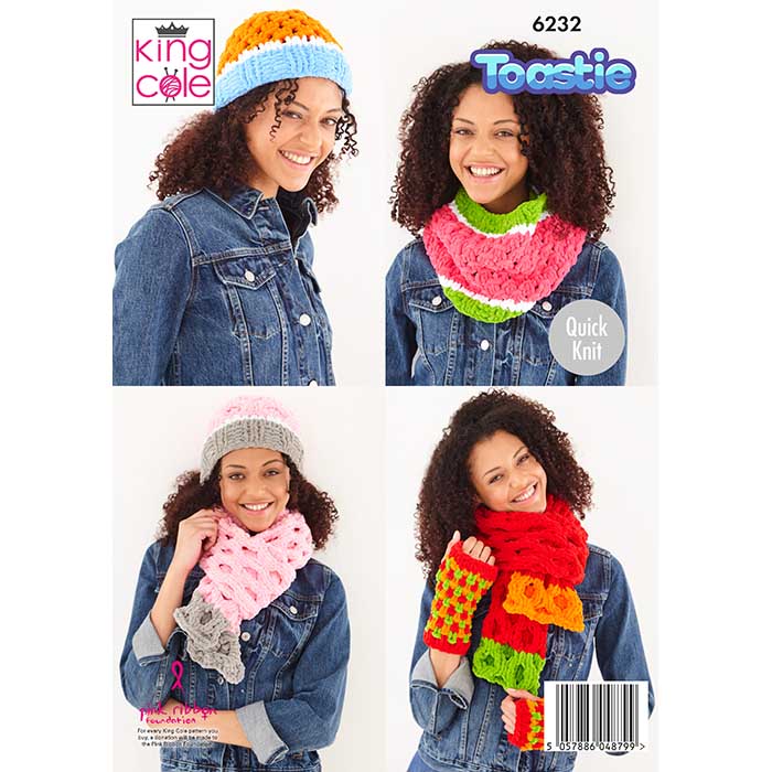 king-cole-patterns-6232-strickanleitung-accessoires-toastie image 2
