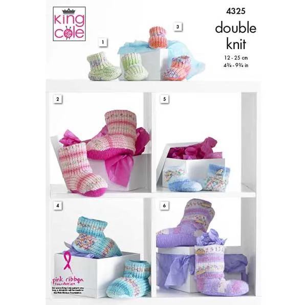 king-cole-4325-drifter-baby-dk-strickanleitung-slipper image 1