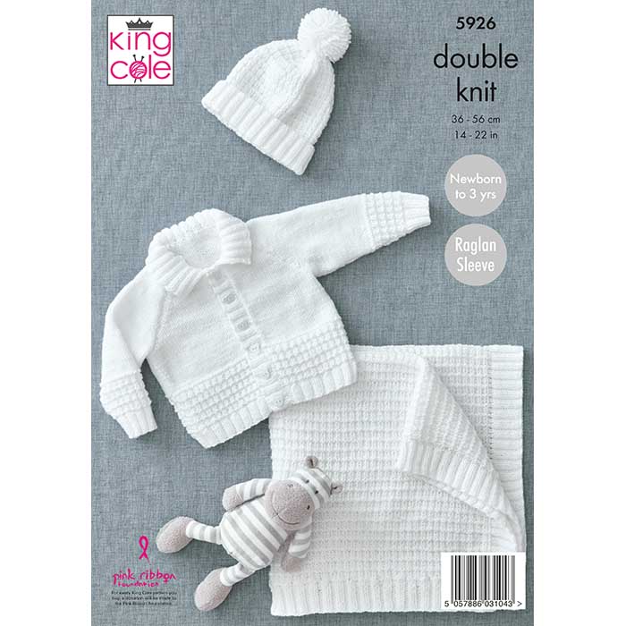 king-cole-5926-strickanleitung-jacke-m-tze-decke-comfort-dk image 2