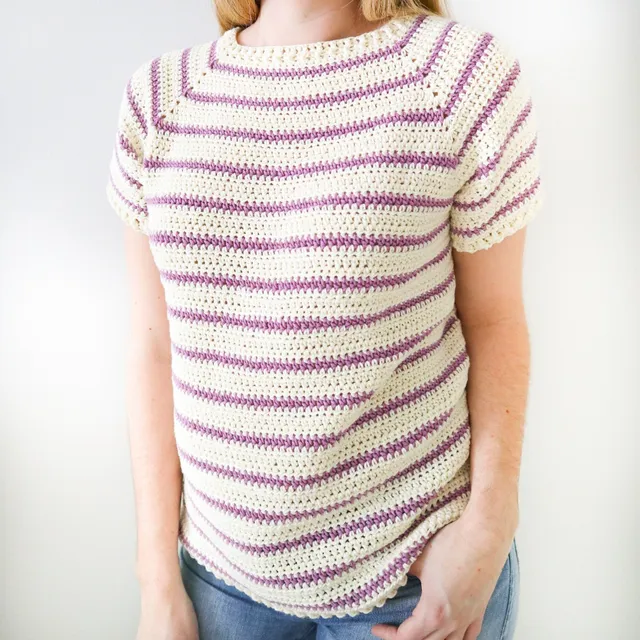 hobbii-anleitungen-lavender-tee-strickanleitung-t-shirt-xs-5xl image 1