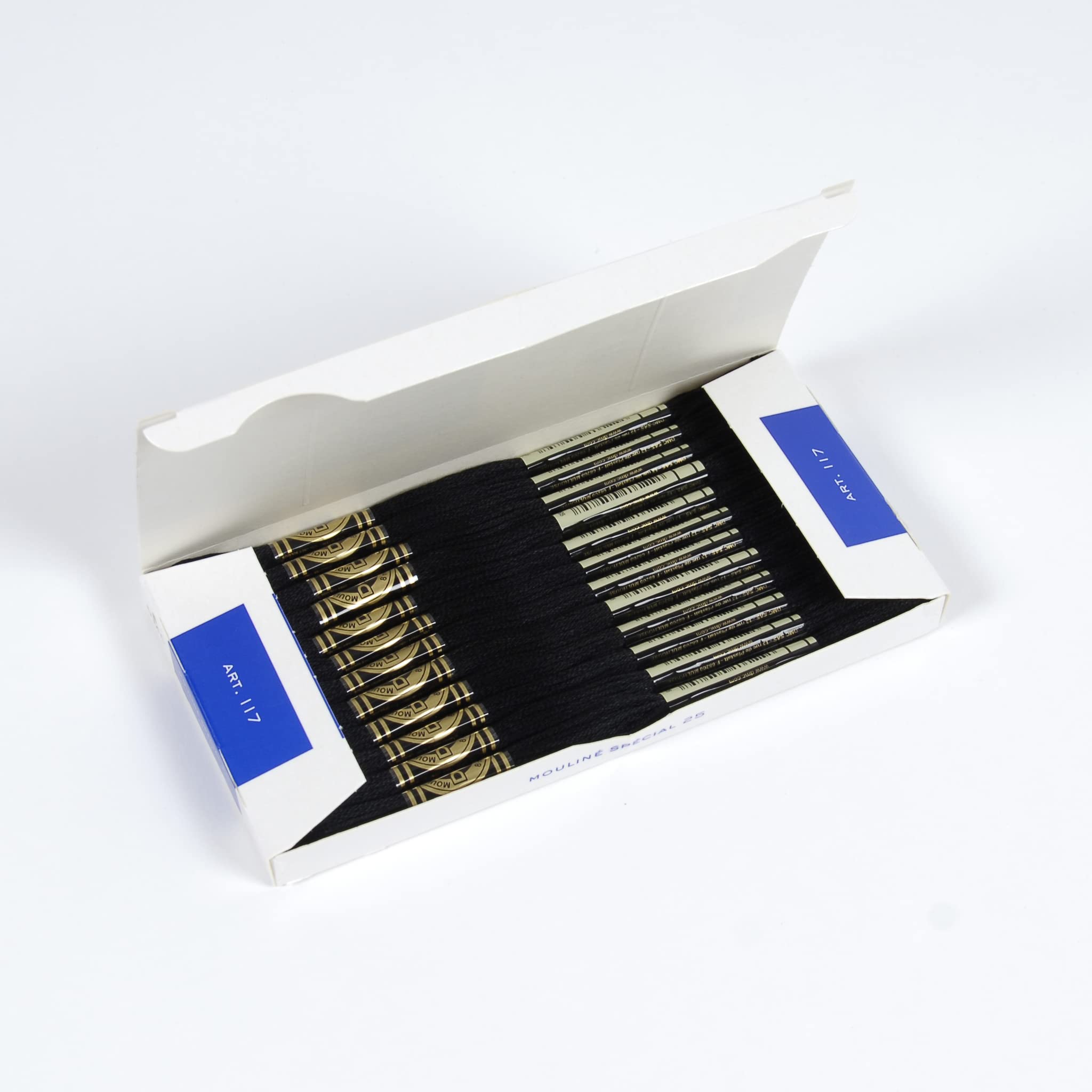 dmc-moulin-sp-cial-117-310-stickgarn-schwarz-8-m-baumwolle image 2