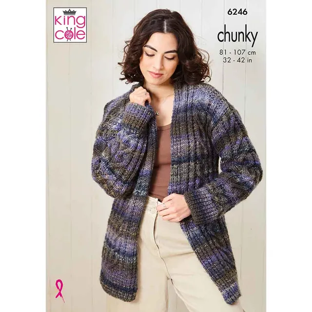 king-cole-6246-strickanleitung-pullover-und-cardigan image 1