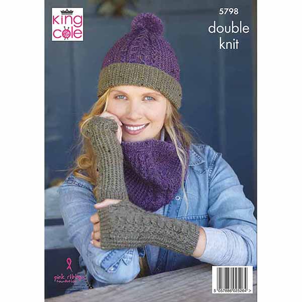 king-cole-5798-homespun-dk-accessoires-strickanleitung image 2