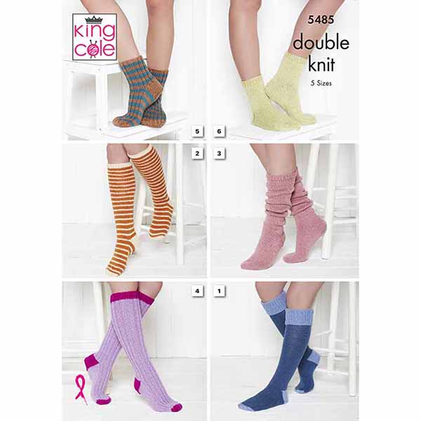 king-cole-5485-strickanleitung-socken-majestic-dk-wolle image 1